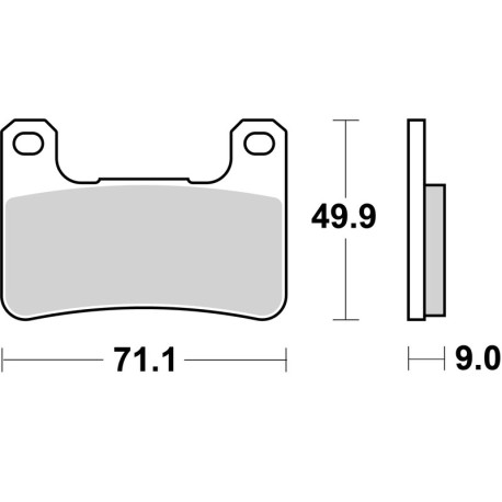 PLAQUETTES BREMBO 07SU27RC
