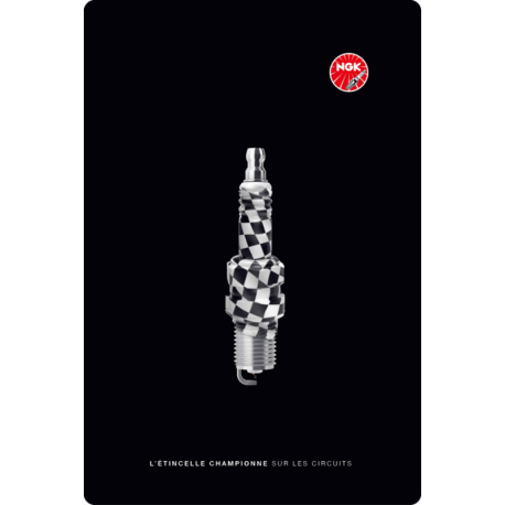 Plaque vintage collector NGK 