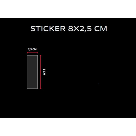 Autocollant BREMBO 8 x 2,5 cm