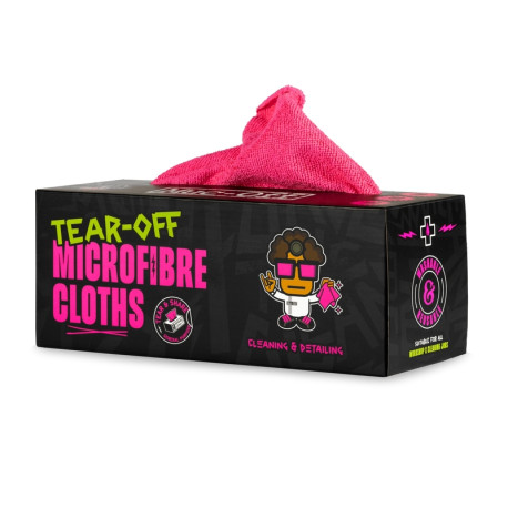 Lingettes microfibres MUC-OFF Tear-Off - rouleau de 50