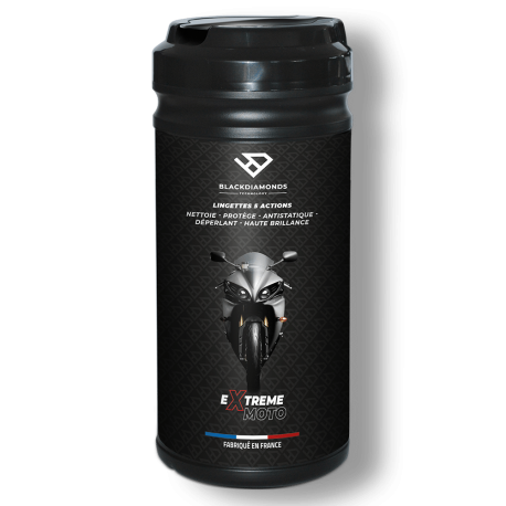 Lingettes Nettoyantes Moto Sans Eau - BlackDiamonds