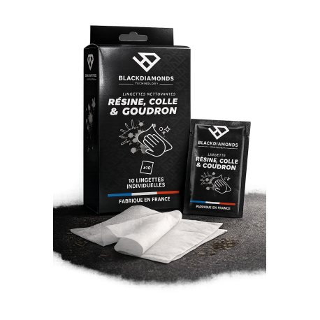 Lingettes BlackDiamond goudron & résine moto