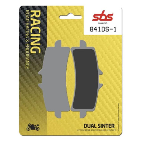 Plaquettes de frein SBS 841DS-1 Dual Sinter Racing