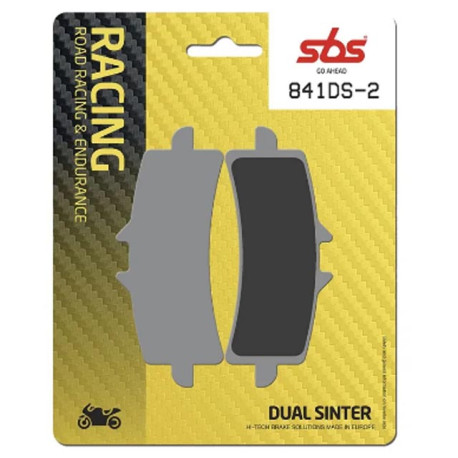 Plaquettes de frein SBS 841DS-2 Dual Sinter Racing