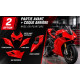 Préparation et peinture de carénages polyester moto – Sur mesure