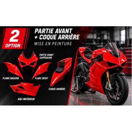 Préparation et peinture de carénages polyester moto – Sur mesure