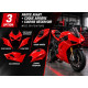 Préparation et peinture de carénages polyester moto – Sur mesure