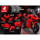 Préparation et peinture de carénages polyester moto – Sur mesure