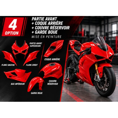 Préparation et peinture de carénages polyester moto – Sur mesure