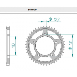 COURONNE ORIGINE 525 BMW S1000 RR