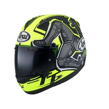 Casque ARAI RX-7V IOM TT 2019 Edition Limitée Drudi Performance jaune fluo/noir taille XL