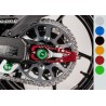 Protection fourche et bras oscillant (axe de roue) LIGHTECH noir Kawasaki Z900