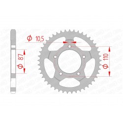 Couronne AFAM 48 dents acier pas 525 type 14404 Suzuki