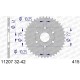 Couronne AFAM 35 dents alu pas 415 type 11207 Honda NSF250R