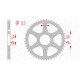 Couronne AFAM 48 dents acier pas 420 type 146100 Malaguti Drakon 50