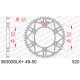 Couronne AFAM 48 dents acier ultra-light anti-boue pas 520 type 38300