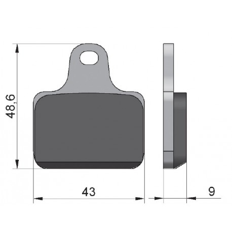 Plaquettes de freins RACING pour étriers ACCOSSATO PZ004