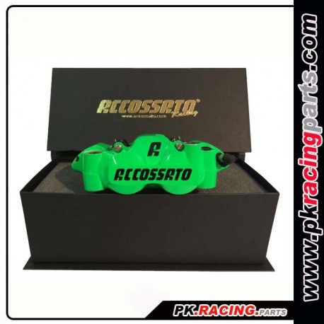 Paire d'étriers ACCOSSATO entraxe 108 couleur+ Durites offertes