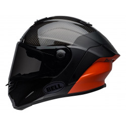 Casque BELL Race Star Flex DLX Carbon Lux Matte/Gloss Black/Orange taille S