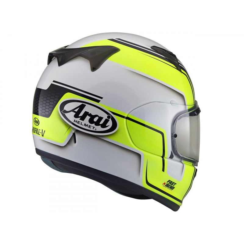 Casque ARAI Profile-V Bend Yellow taille S + Pinlock 120 clair à 55