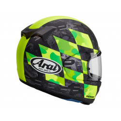 Casque ARAI Profile-V Patch Fluor Yellow Matt taille XS + Pinlock 120 clair