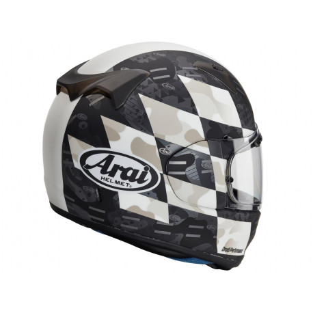 Casque ARAI Profile-V Patch White Matt taille L + Pinlock 120 clair