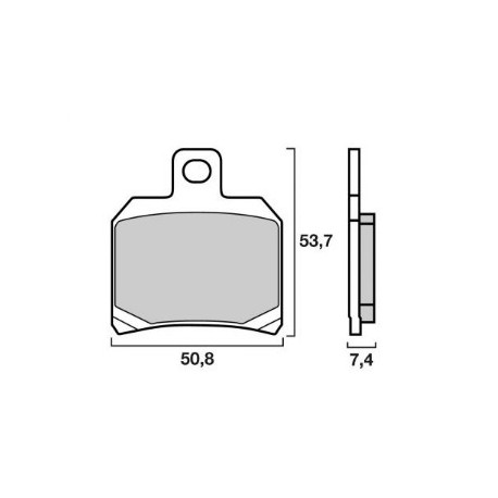 Plaquette de frein arriére BREMBO 07BB209A