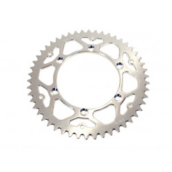Couronne ART 51 dents acier anti-boue pas 520 type 210 argent