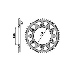 Couronne PBR 38 dents acier standard pas 520 type 899