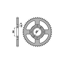 Couronne PBR 41 dents acier standard pas 520 type 279