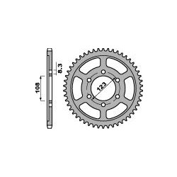 Couronne PBR 60 dents acier standard pas 428 type 4606