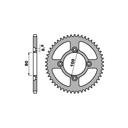 Couronne PBR 46 dents acier standard pas 420 type 238