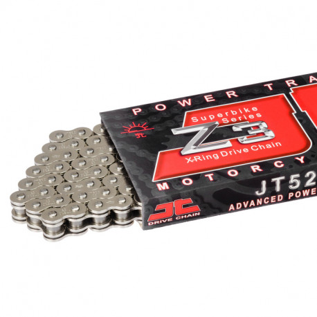 Chaîne de transmission JT DRIVE CHAIN 525 Z3 acier 112 maillons