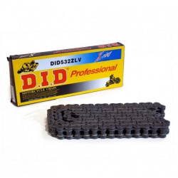 Chaîne de transmission D.I.D 532 ZLV noir/noir 118 maillons