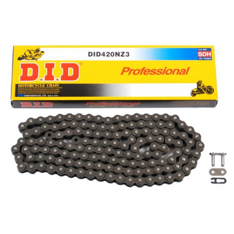 Chaîne de transmission D.I.D 420 NZ3 noir/noir 130 maillons à 43,46 €