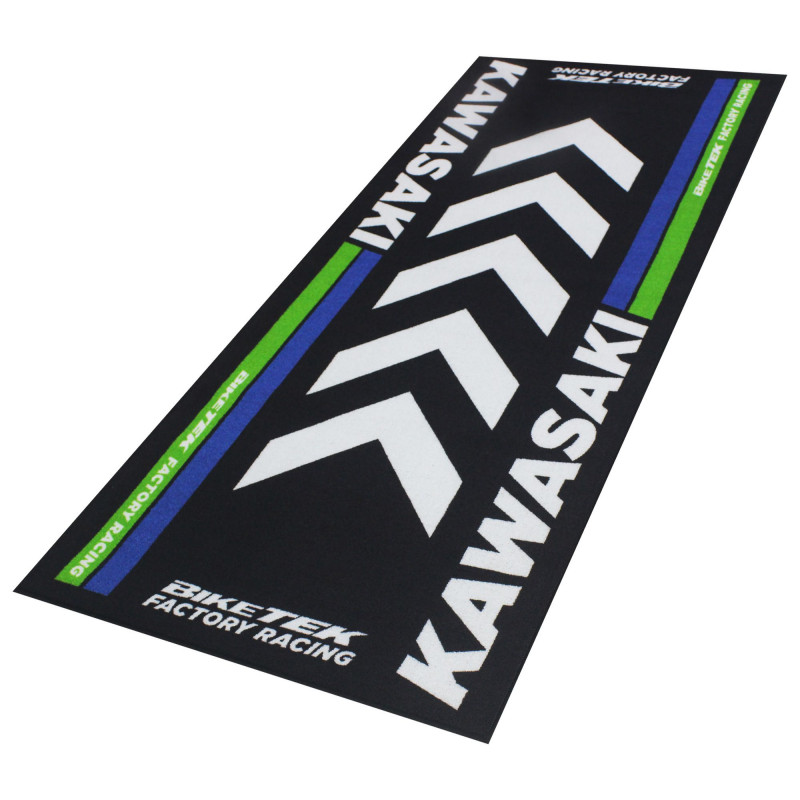 Tapis Environnemental Moto KAWASAKI BLACKSKY Noir 95 x 240