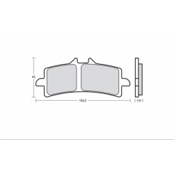 Plaquettes de frein BREMBO Z10 - 107A48659