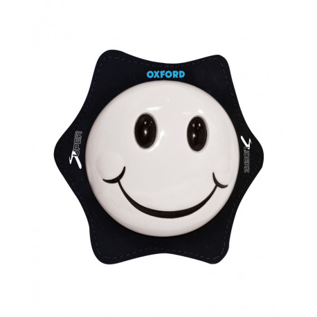 Sliders de genoux OXFORD Smiley blanc
