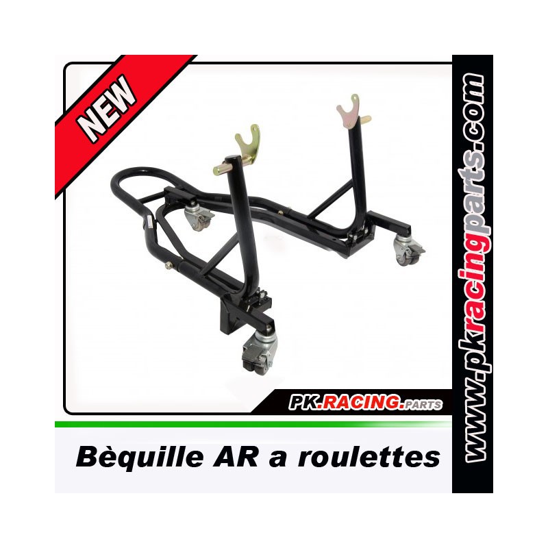 Béquille de stand moto pkroadparts 2 en 1 avant et arrière