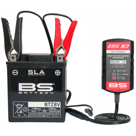 Chargeur de batterie intelligent BS BATTERY BS10 6V/12V 1A