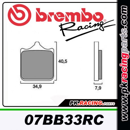 PLAQUETTES BREMBO 0733BBRC