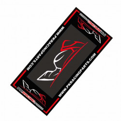 Tapis environnemental Biketek Garage Mat motoGP rouge blanc noir pour moto  Neuf 5034862443199