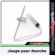 seringue de niveau de fourche