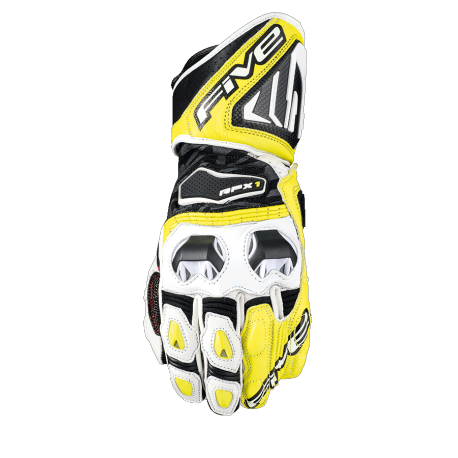 GANTS FIVE RFX1 BLANC / JAUNE FLUO