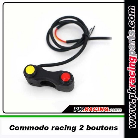 Commodo Racing 2 boutons jaune-rouge à 19,50 €