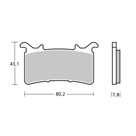 Plaquettes de frein BREMBO Z10 -107A40614