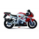 Silencieux MIVV Suono inox noir/casquette carbone Yamaha YZF600R6