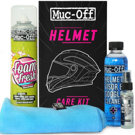 Kit entretien MUC-OFF Helmet Care Casque et Visières