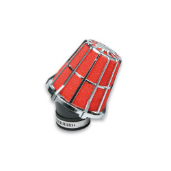 Filtre à air Ø38mm Malossi Ref Filter E5 spécifique PHVA/PHBN avec cage chrome