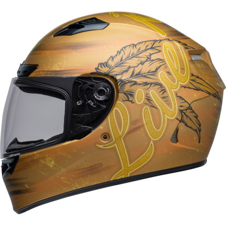 Casque BELL Qualifier DLX Mips - Hart Luck Live Matte Gold